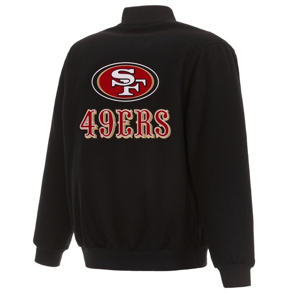 San Francisco 49ers (forty niners)  reversible all-wool jacket - Picture 1 of 3